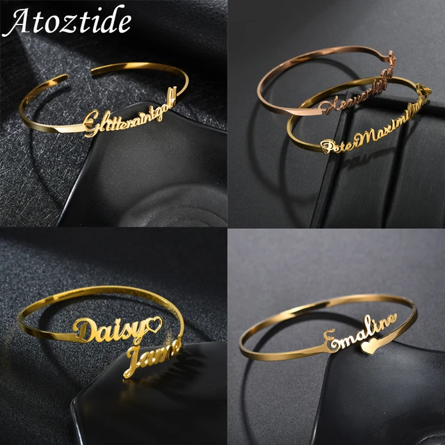 Personalised name bangle hot sale