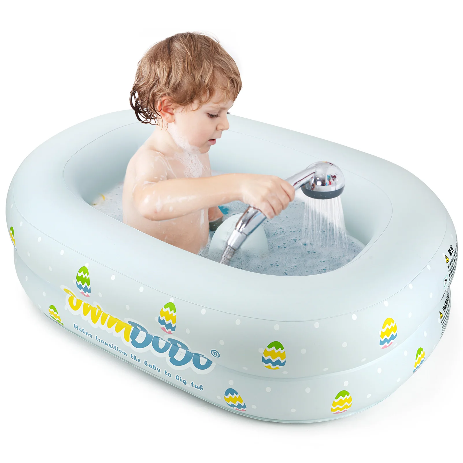 Inflatable Baby Bathtub Mini Swim Pool Infant Bathing Basin Kids Bath Seat Portable Folding Soft Bathtub Swim Accessories