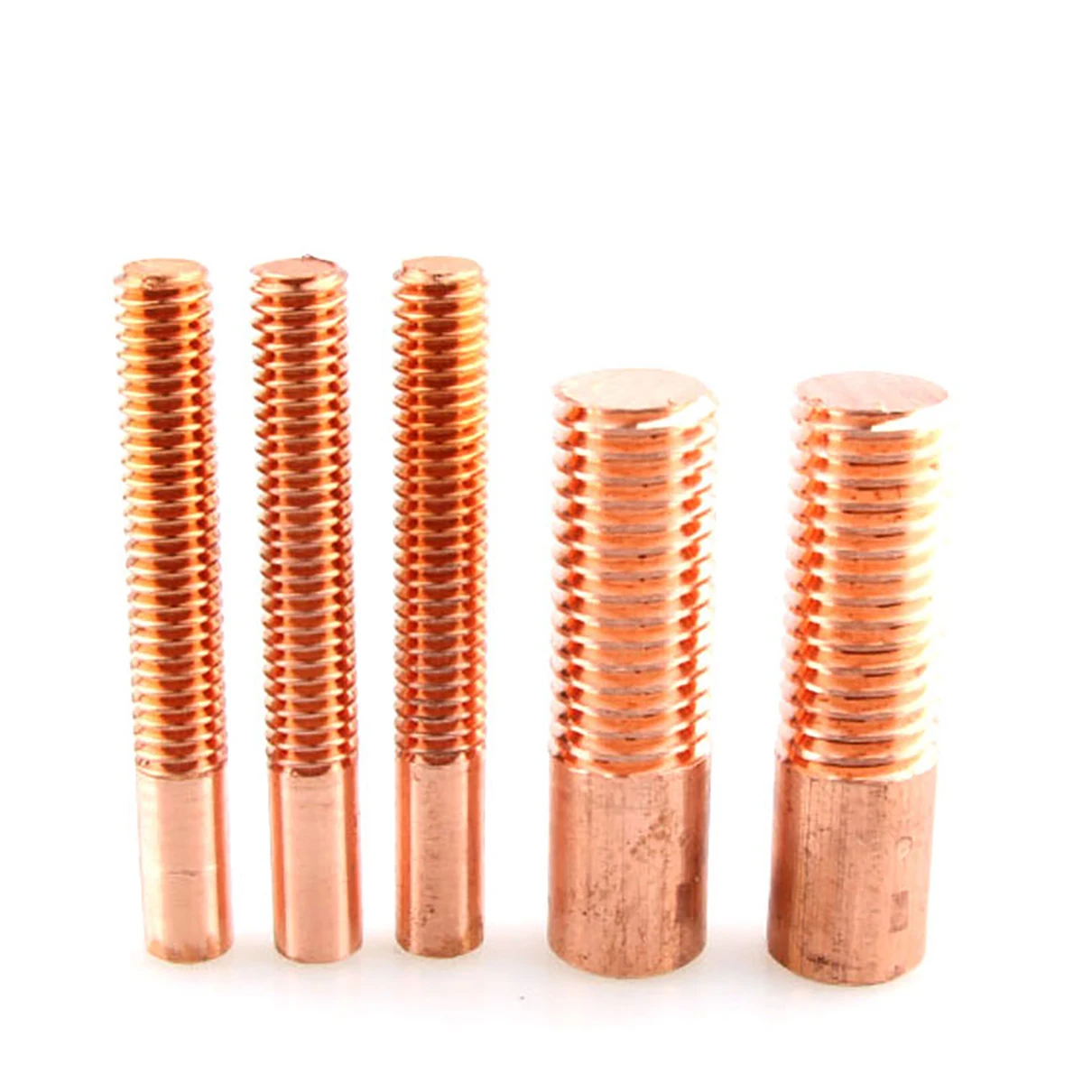 Pure Copper Tapping Electrodes for Spark EDM Thread Electrode Discharge Red Copper Screw Tooth Metric Size M2 to M20 30X50mm