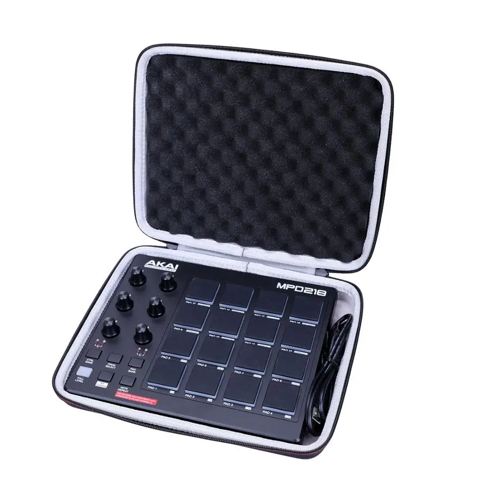 LTGEM EVA Hard Case for AKAI Professional MPD218 Ultra Portable USB Bus Powered 16 Pad USB/MIDI Pad Controller