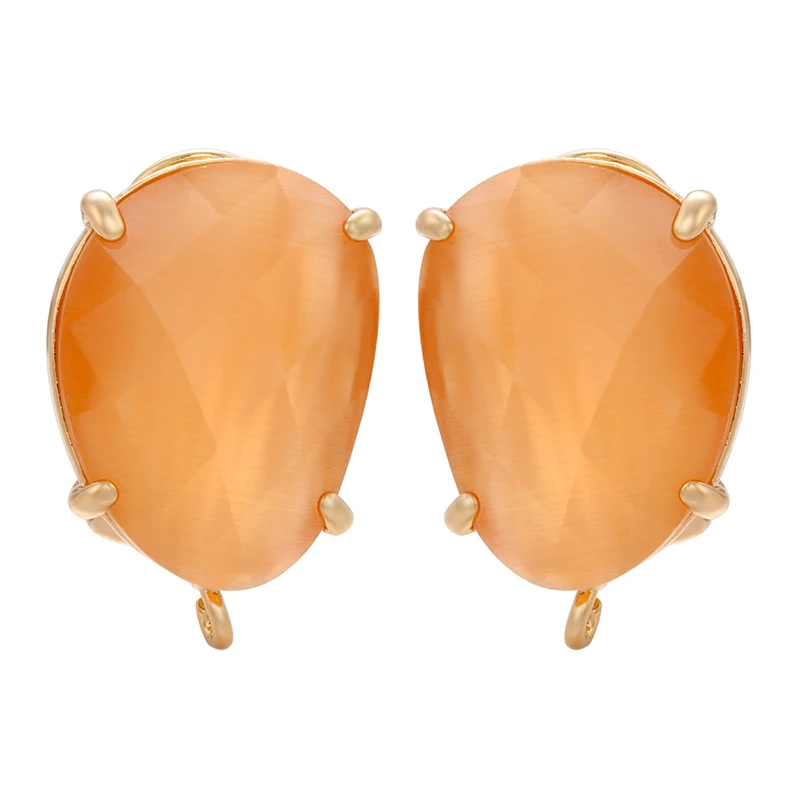 Women's Crystal Cobblestone Stud Earrings, Luxurious Design