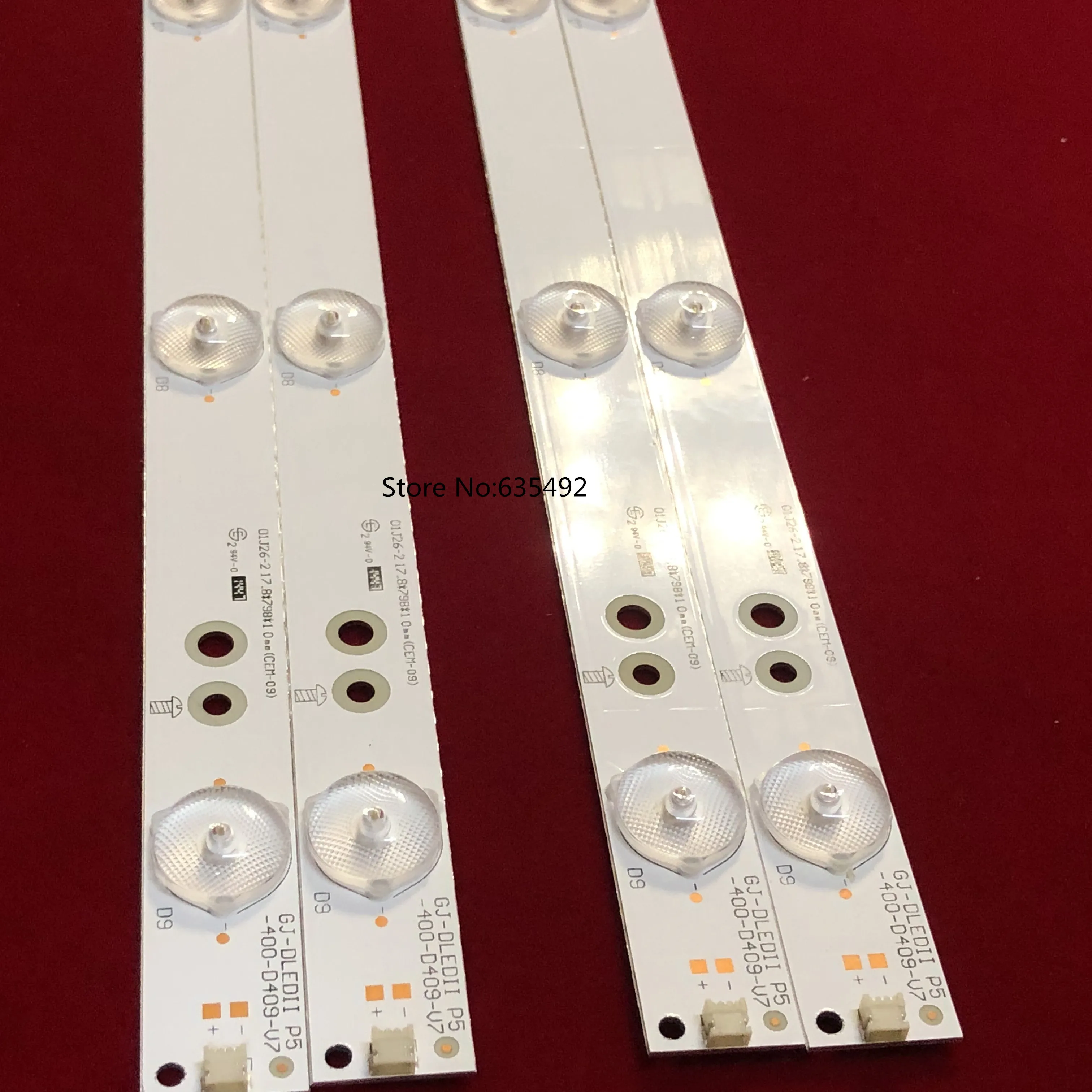 4set=16pcs LED Strip 9lamps LB-F3528-GJ10X-9S4P-H   40PFK5300 40PFK4509 40PFH4509 40PFH5500 40PFG5000 40PFG5100 40PFG5109