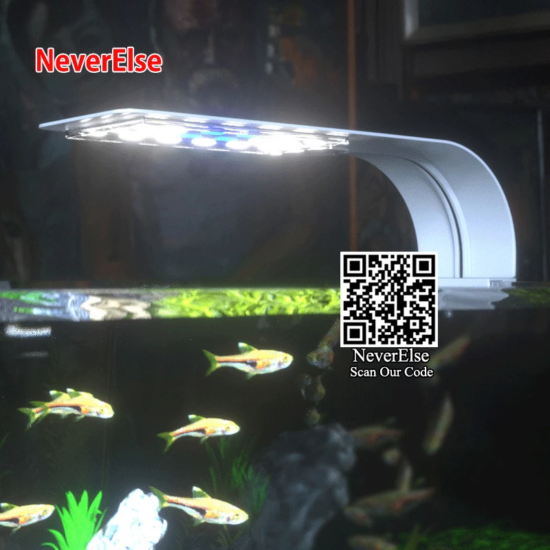 Slim LED Aquarium Light Lighting plants Grow Light 7.5W Aquatic Plant Lighting Waterproof Clip-on Lamp For Fish Tank White Light