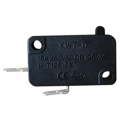 2Pieces KW7-0 Micro Switch Limit Switches Inching Switch for Micro-wave Oven 1NO 16A 125AC/250VAC 5E4 CE CQC
