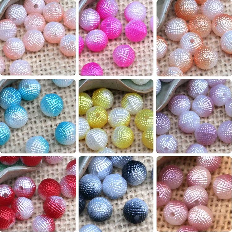 Gradient ABS imitation pearl two-color one bayberry ball wedding video clothing accessories diy jewelry accessories