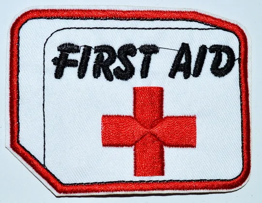 (5 pcs) FIRST AID KIT RED CROSS Nurse, Profession,Medical,Medic Iron On patch ( about 8.5 * 6.5 cm)