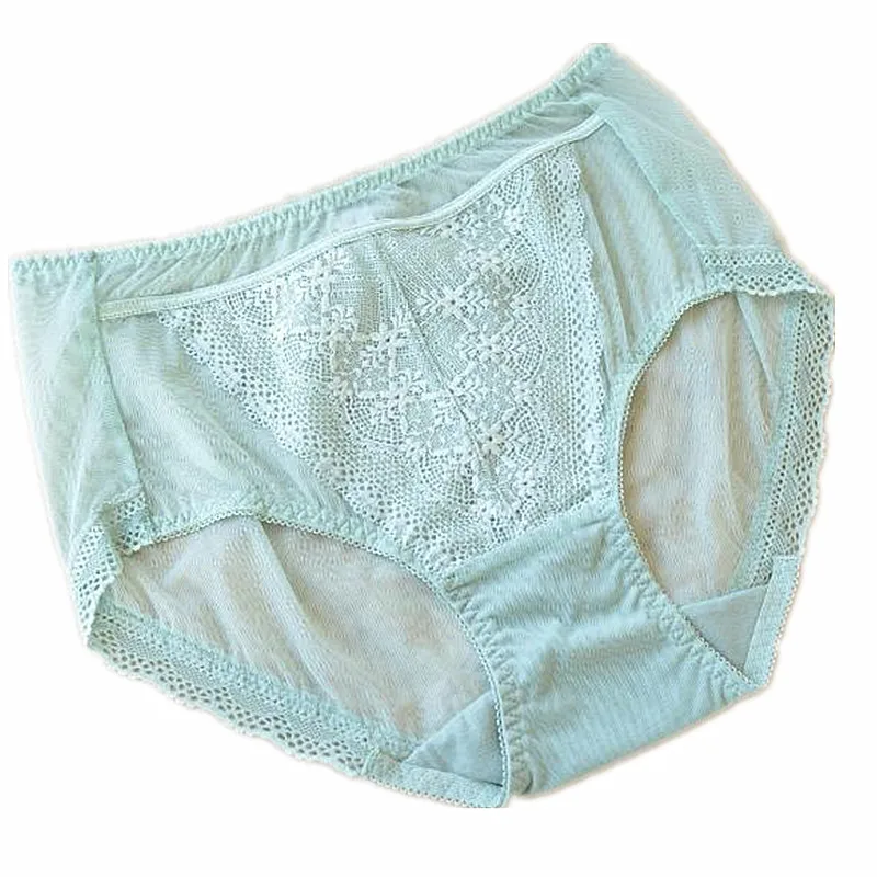 S805 New Women\'s Underwear Sexy Lace Briefs Seamless Underpants Mid Waist Panties Female Underwear Ladies Underwear Large Size