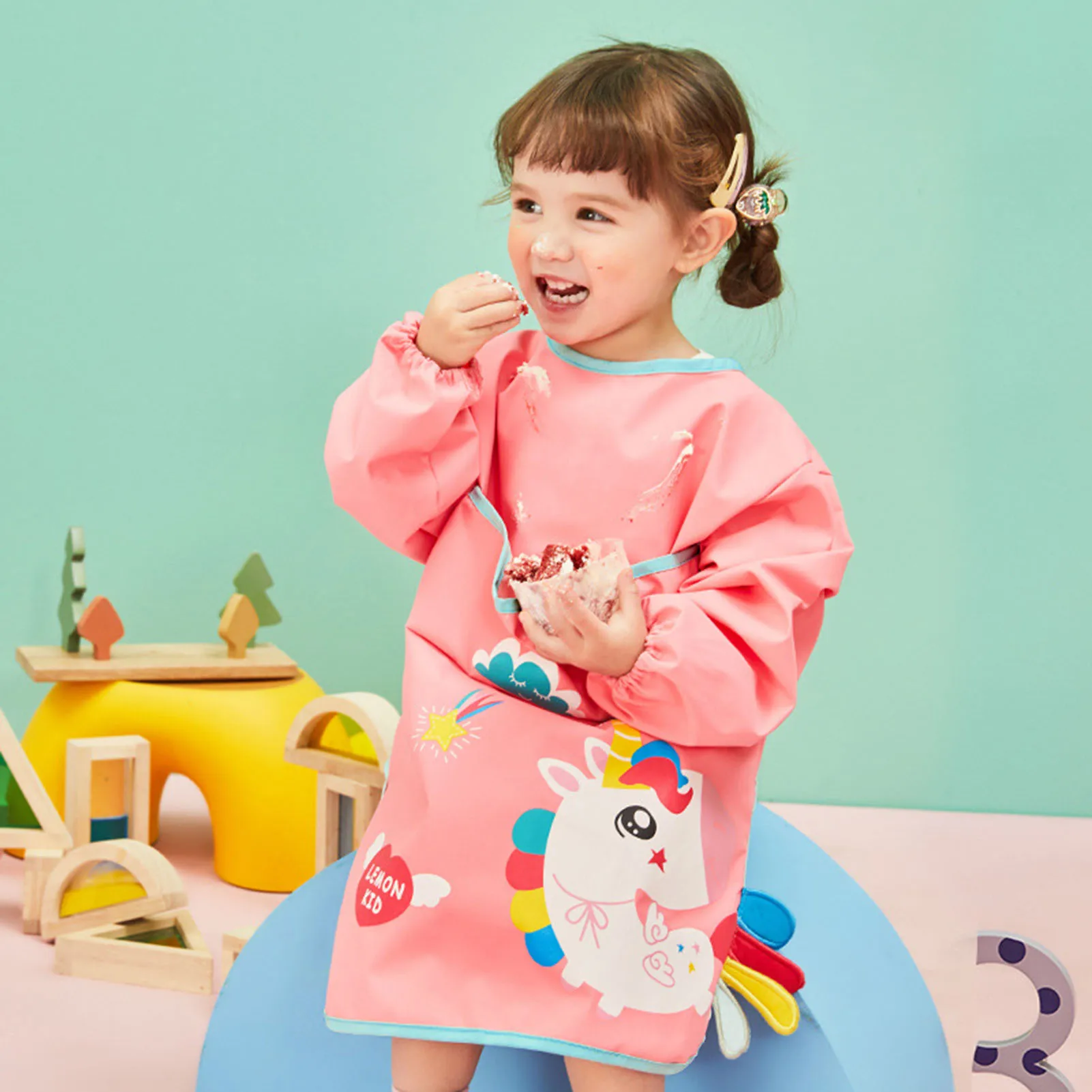 Kinderkunst Kielt Waterdichte Kunst Peuter Kielt Kinderschilderschort Met Lange Mouwen Voor Leeftijd 6-10 Jaar Opwinding