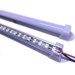 5 sztuk * 50cm DC24V 12v dwurzędowy twardy sztywna taśma LED LED drążek LED aluminiowy 72SMD 5630 czerwony zielony niebieski ciepły biały biały CCT