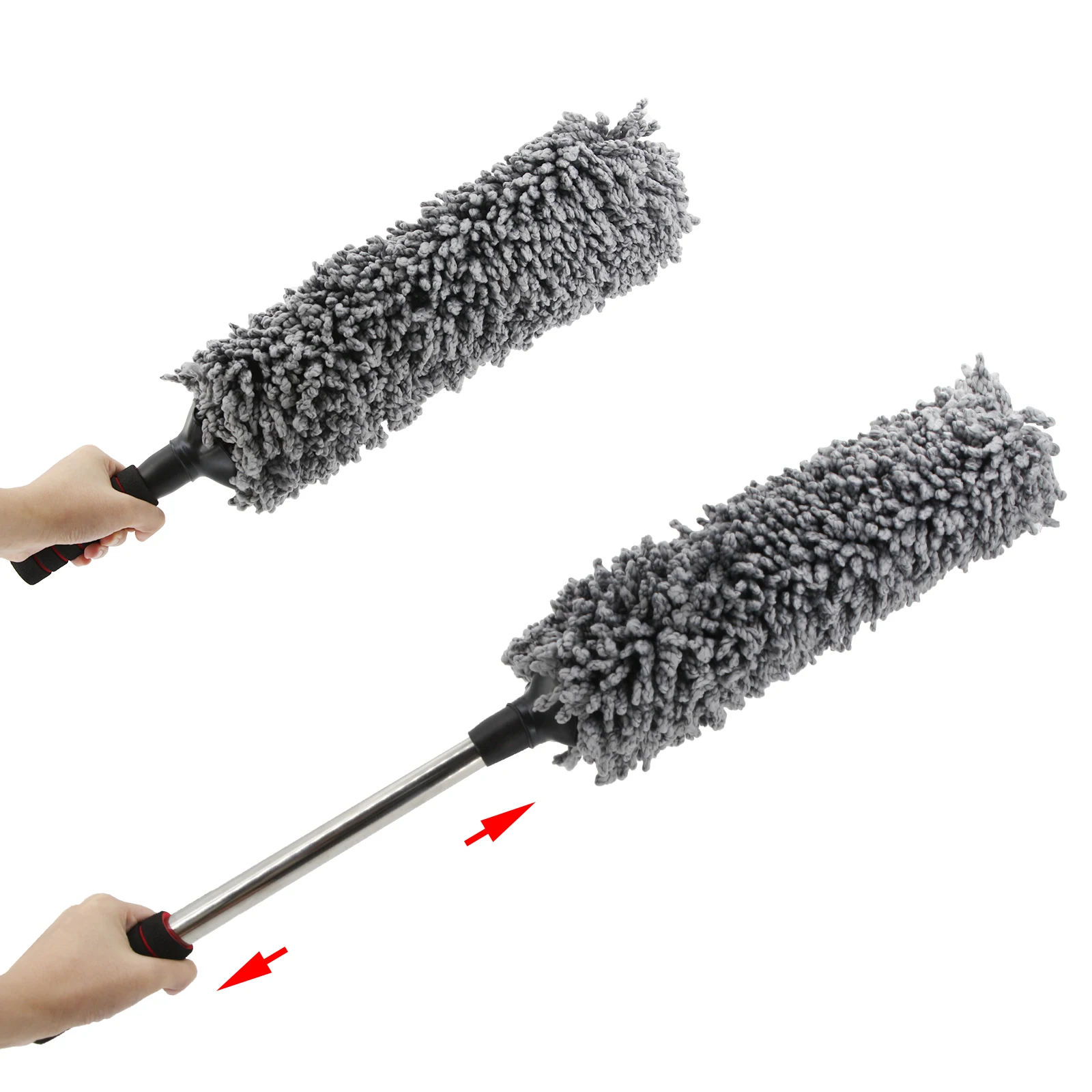 Car Duster Brush Auto Dirt Polishing Pad Adjustable  Microfiber Cleaner Washing Tool for Home Office Care  Vehicle Detailing Mop