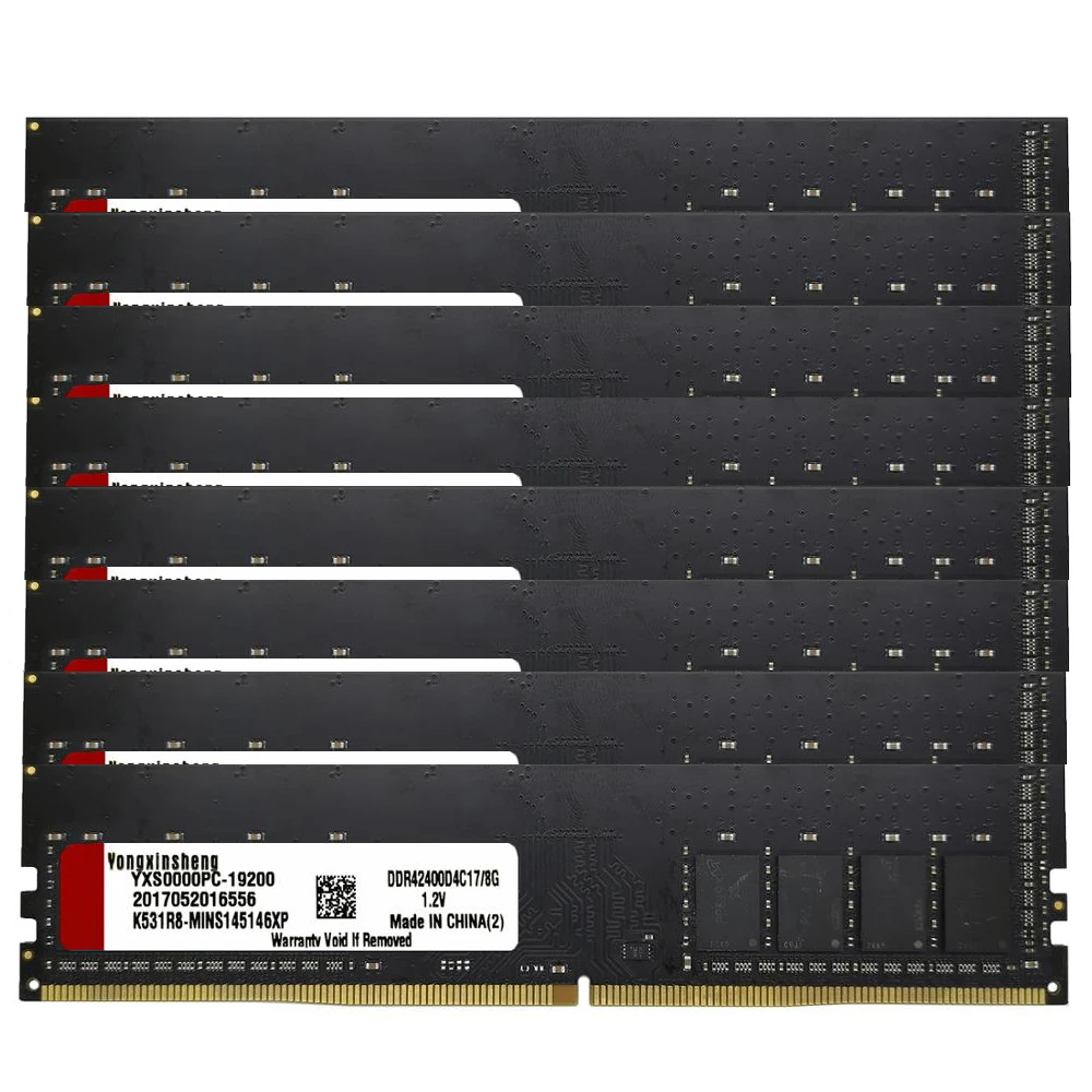 25pcs set 16GB DDR4 RAM 2666MHZ 3200MHZ 288 PIN Intel and AMD Desktop Memory RAM PC4-19200 Non-ECC Unbuffered one-side , 16banks