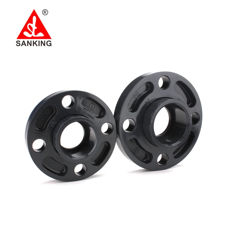 Sanking 20-315mm UPVC Van Stone Flange PVC Flanged Pipe Fittings Flange And Quick Coupling For PVC Pipe Flanged Fittings