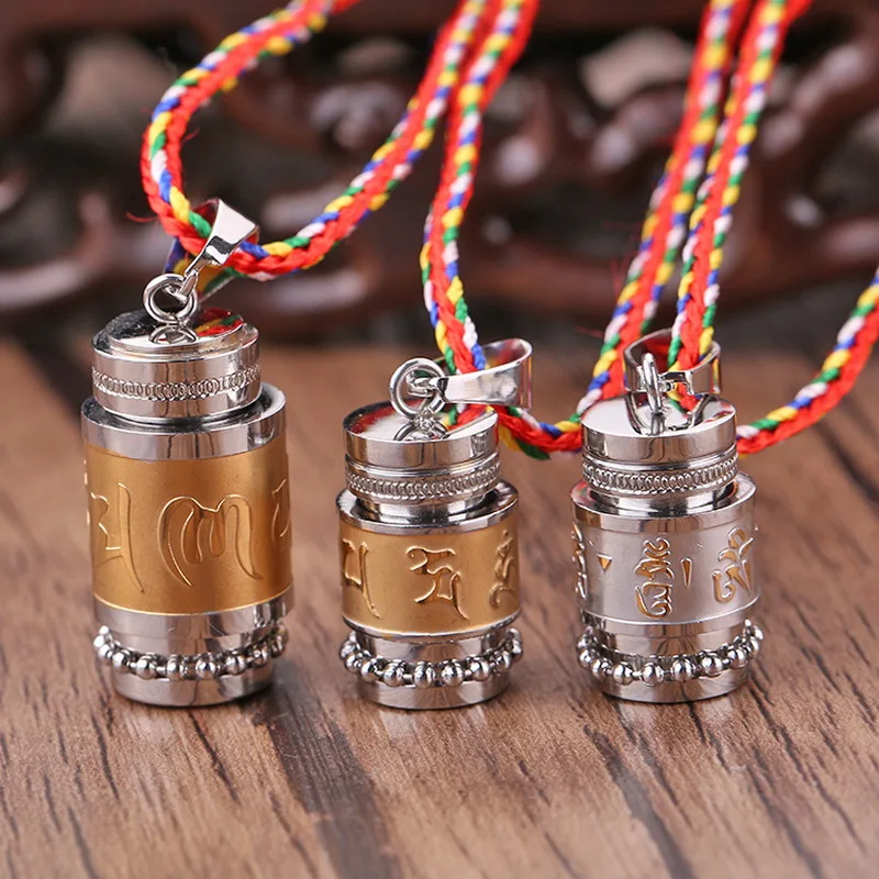 Creative Body Pendant Mini Tube Stainless Steel small medicine box seal Bottle Women Men  necklace pendant