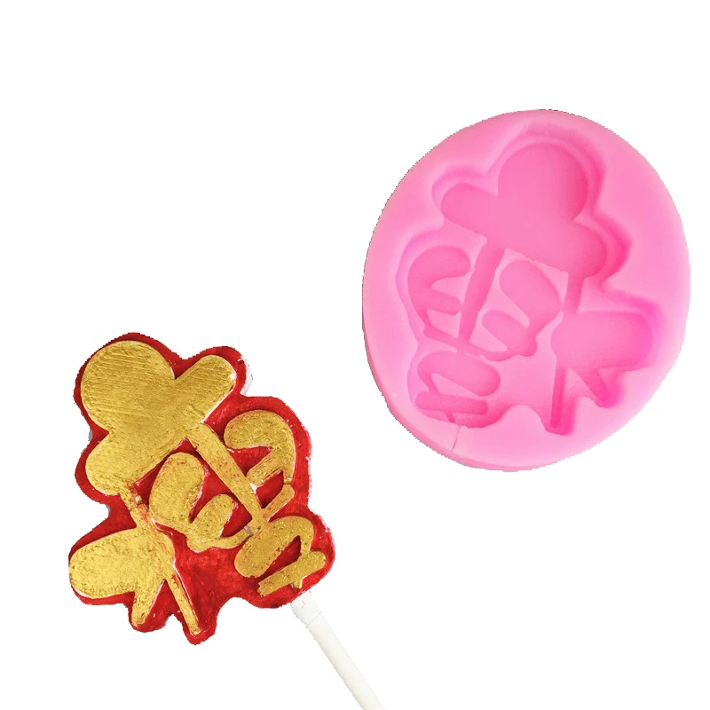 Chinese Letters Fondant Cooking Tools Embossing Gum Paste Of Cake Decorating Silicone Mold Fof Baking Sugar Mug Pasty