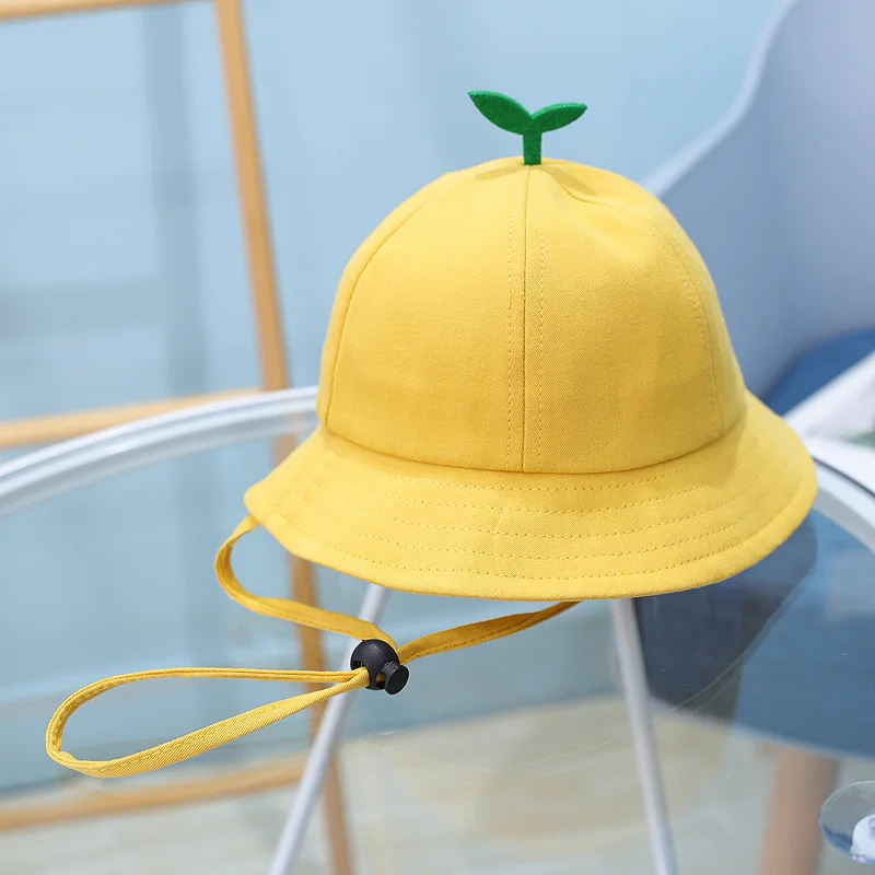 2021 solid color Bucket Hat Fisherman Hat outdoor travel hat Sun Cap Hats for children boys and girls 54