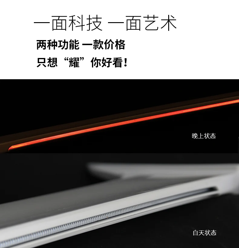 ABS Plastic Red Black White Color Rear Roof Wing Lip Trunk Spoiler With Led Light Car Styling For Chevrolet Cruze 2017 2018 2019