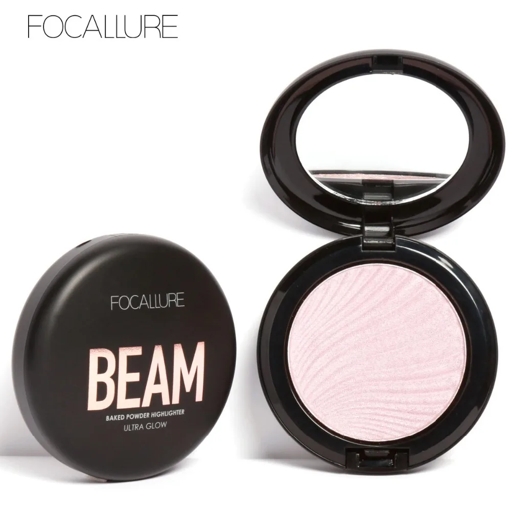 Focallure face makeup highlighter powder waterproof contouring makeup Illuminator shimmer highlighter powder palette FA42