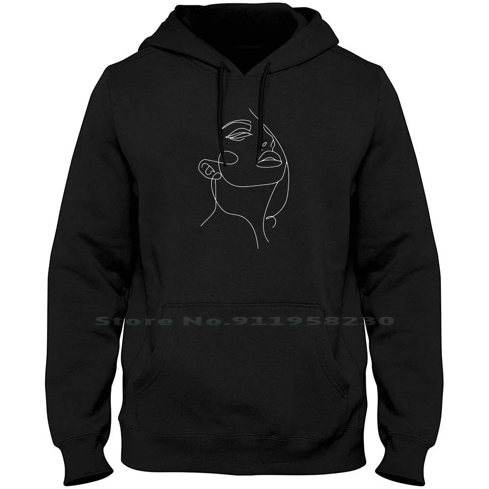 One Line Face Men Women Hoodie Pullover Sweater 6XL Big Size Cotton Movie Face One Fun Ace Ny Funny Movie