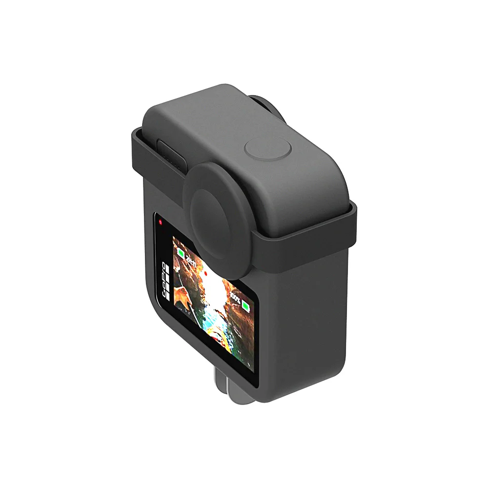 حافظة حماية من السيليكون مع غطاء للعدسات لـ GoPro MAX 360