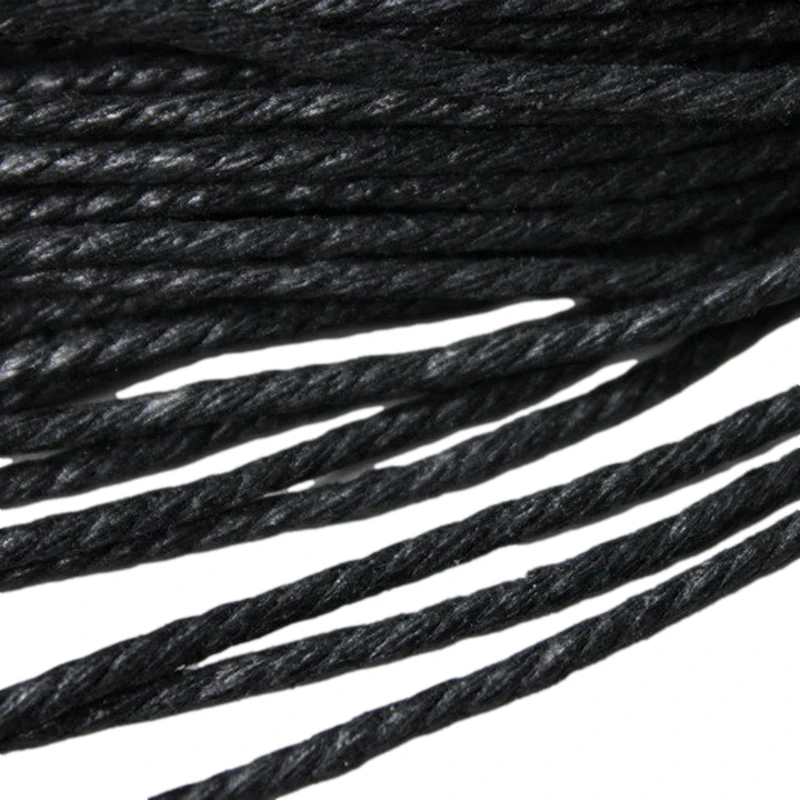 Aaazee 20 Yards 2.5mm Black Hemp Cords Cotton Rope for DIY Dreamcatcher Bracelet Jewelry Art Crafts