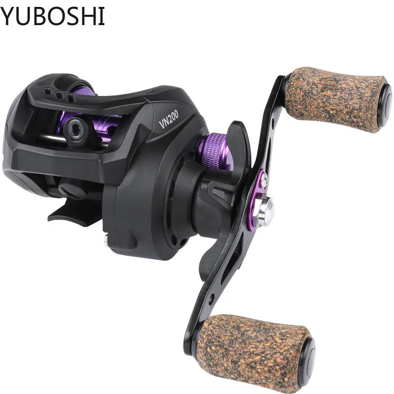 

YUBOSHI Fishing Reel 7.5KG Carbon Fiber Drag 6.5:1 Gear Ratio Magnetic Brake System Low Profile Baitcasting Reel