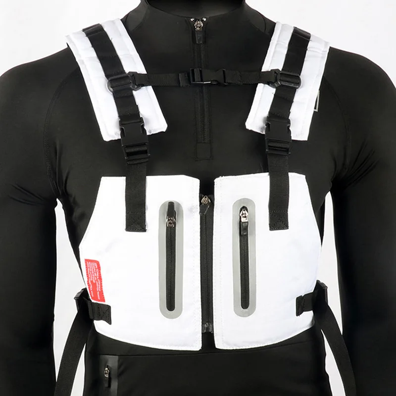 Military Tactical Chest Rig Vest Streetwear Hip Hop Running Cycling Vest Men Harness Outdoor Sports Fitness Waist Pack Chest Bag