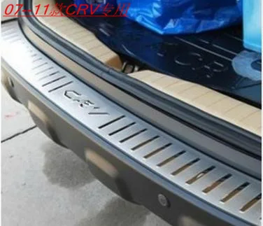 Stainless steel rear bumper protection window sill outside trunks decorative plate pedal suitable for honda  CRV CR-v 2007-2011