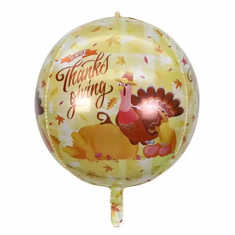 20pcs 22inch 4D helium ballon GIVING THANKS balloons foil Thanksgiving baloes party DIY decoration Mother's Day PartY