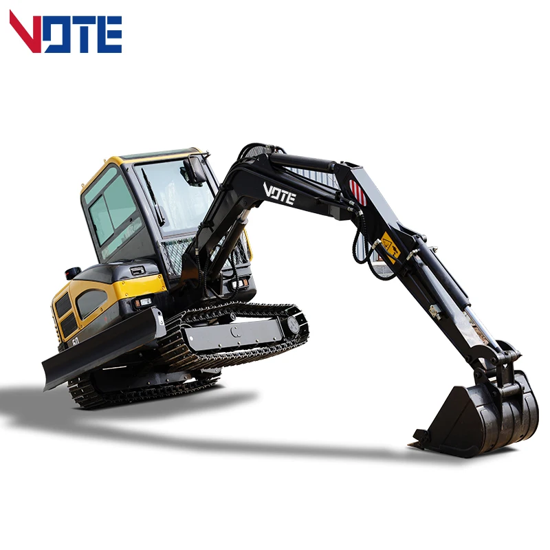 น้ำหนัก5ตันจีนรถขุดทำงานดีกว่า Backhoe Crawler Mini Micro Digger ยานพาหนะ