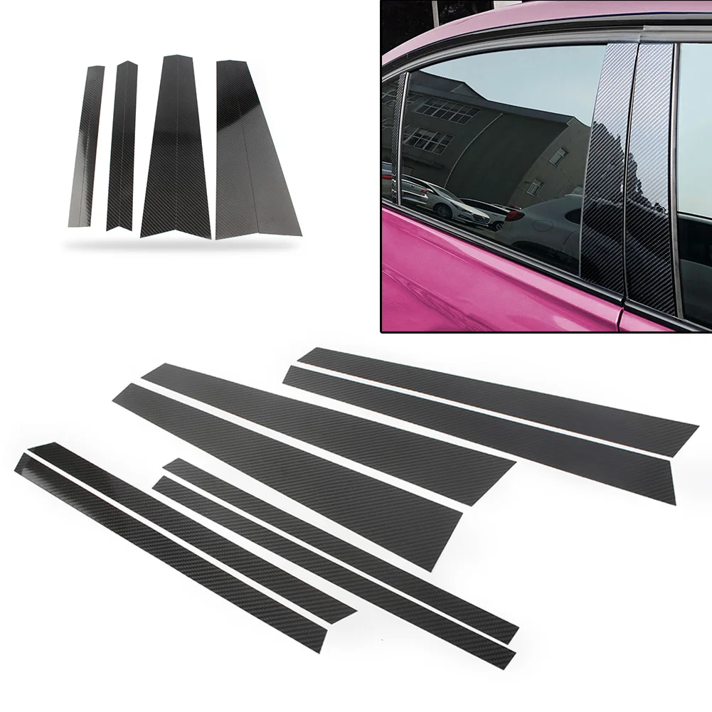 

Carbon Fiber Auto Car Window B Pillar Moulding Trim Cover For BMW X5 2014 2015 2016 2017 2018 High Quality