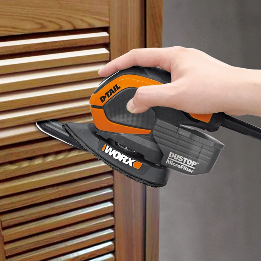 Worx WX648 мышь мини шлифовальный домашний Многофункциональный полировальный станок 65 Вт шлифовальный станок электроинструменты + сумка для