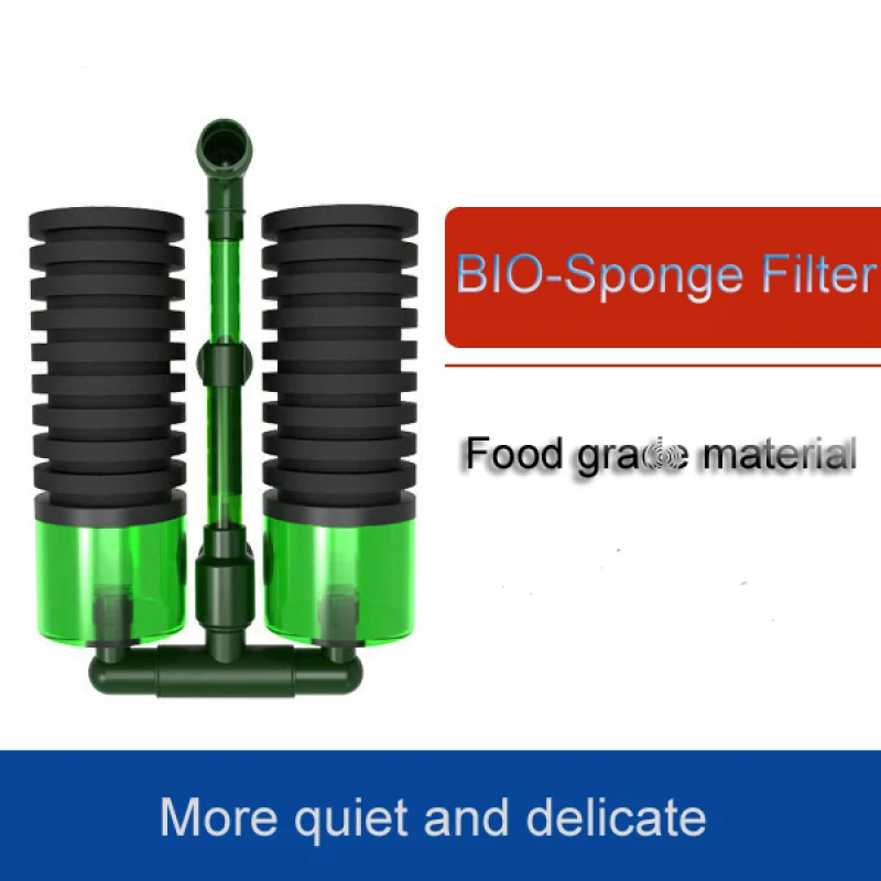 Aquarium Bio-sponge Fiter Water Fairy Super Biochemical Sponge Filter Material Shrimp Fish Tank Double Head Sponge Filter