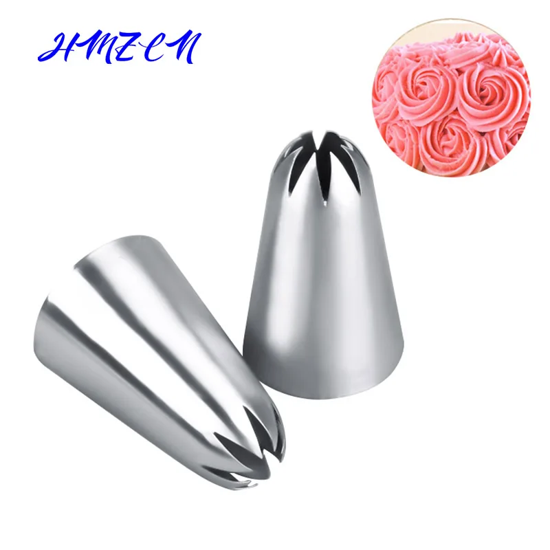 1PCS #1C Piping Nozzle Decoration Icing Tips Large Size Cream Flower Rose Nozzles Cookies Baking Tool Cake Cupcake Decor