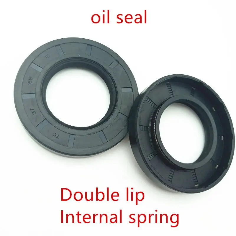 NBR framework oil seal TC14 15 16 17*25*4 5 6 7 8 9 10mm   double lip with clamp spring