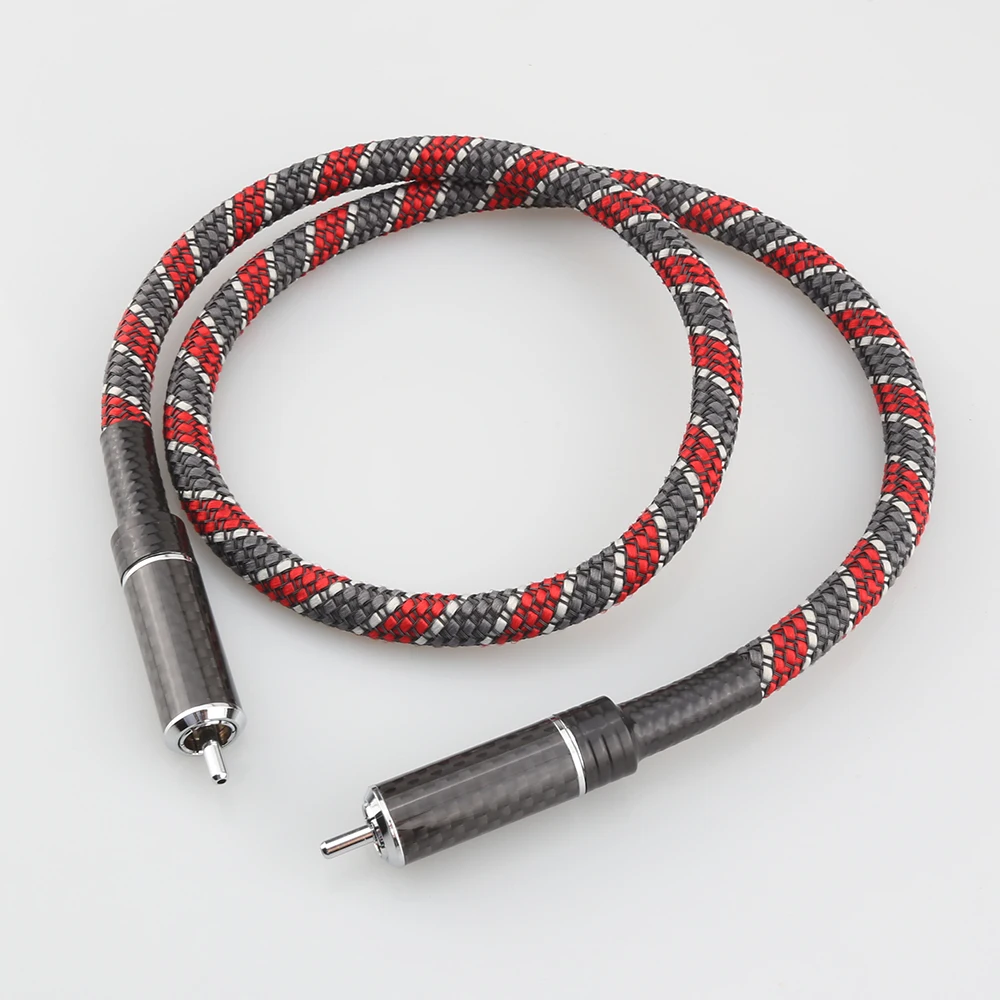 

HIFI lava red audio digital coaxial cable COAX/AL S.PDIF connection line power amplifier hifi front and rear signal cable