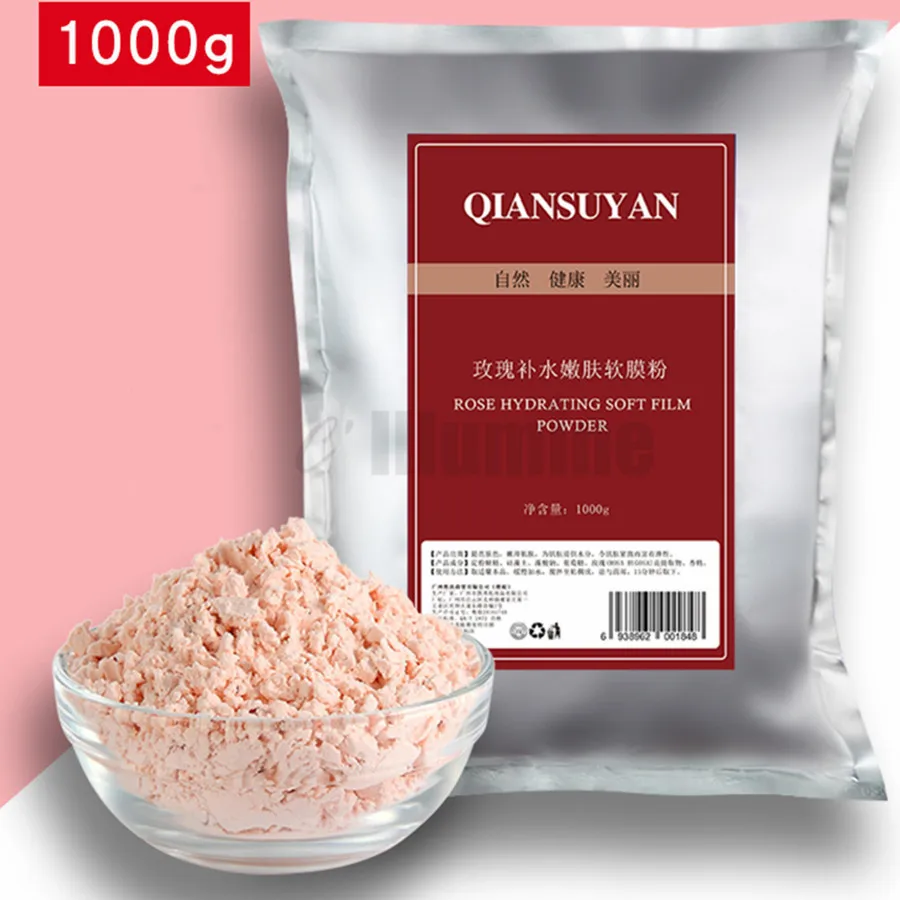 

1000g Rose Peel Off Modeling Mask Powder Soft Film Powder Replenish Water Moisturize Brighten Skin Beauty Salon Equipment