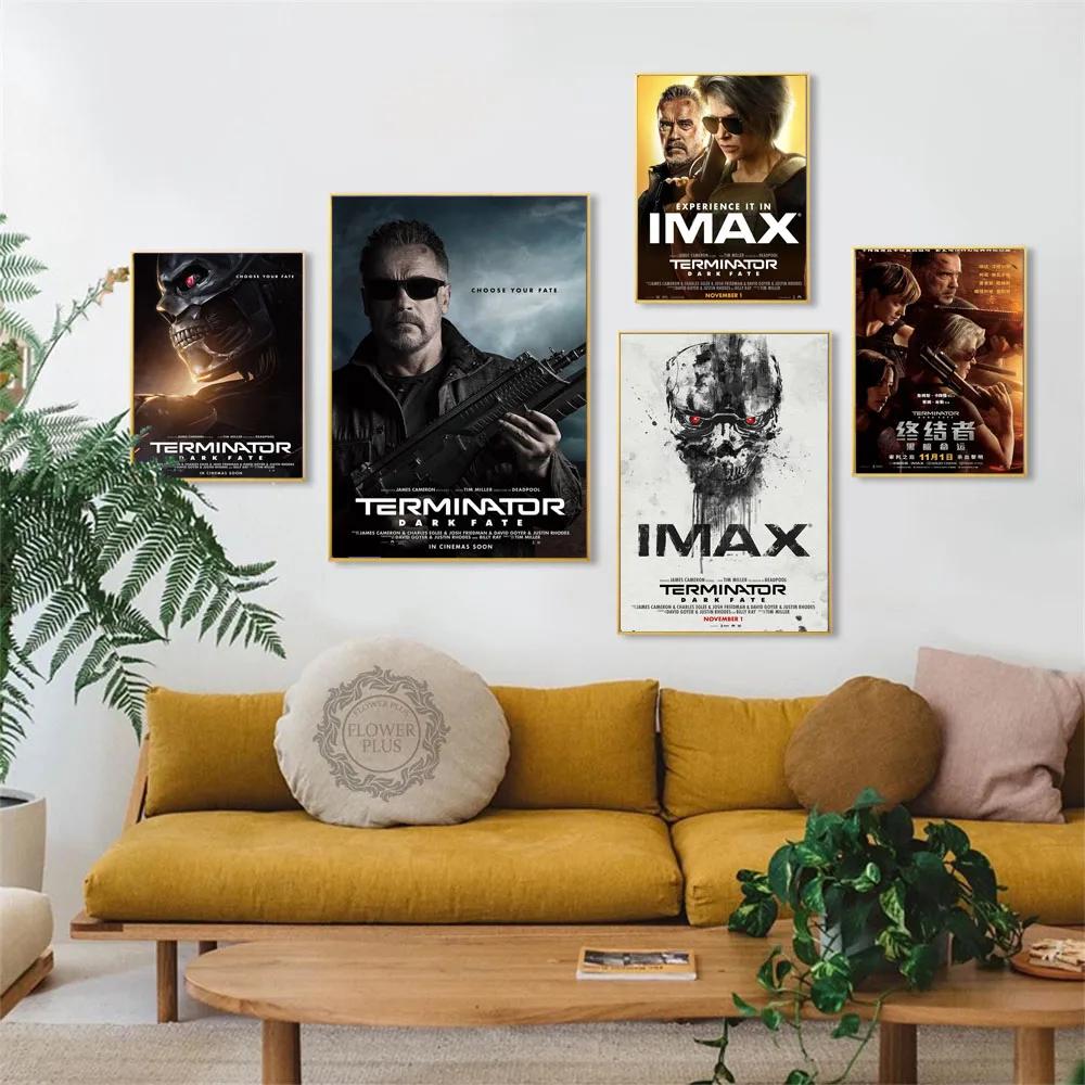 Art Decor Dark Fate Classic Movie Series Arnold Schwarzenegger Wall Art Canvas Painting Poster