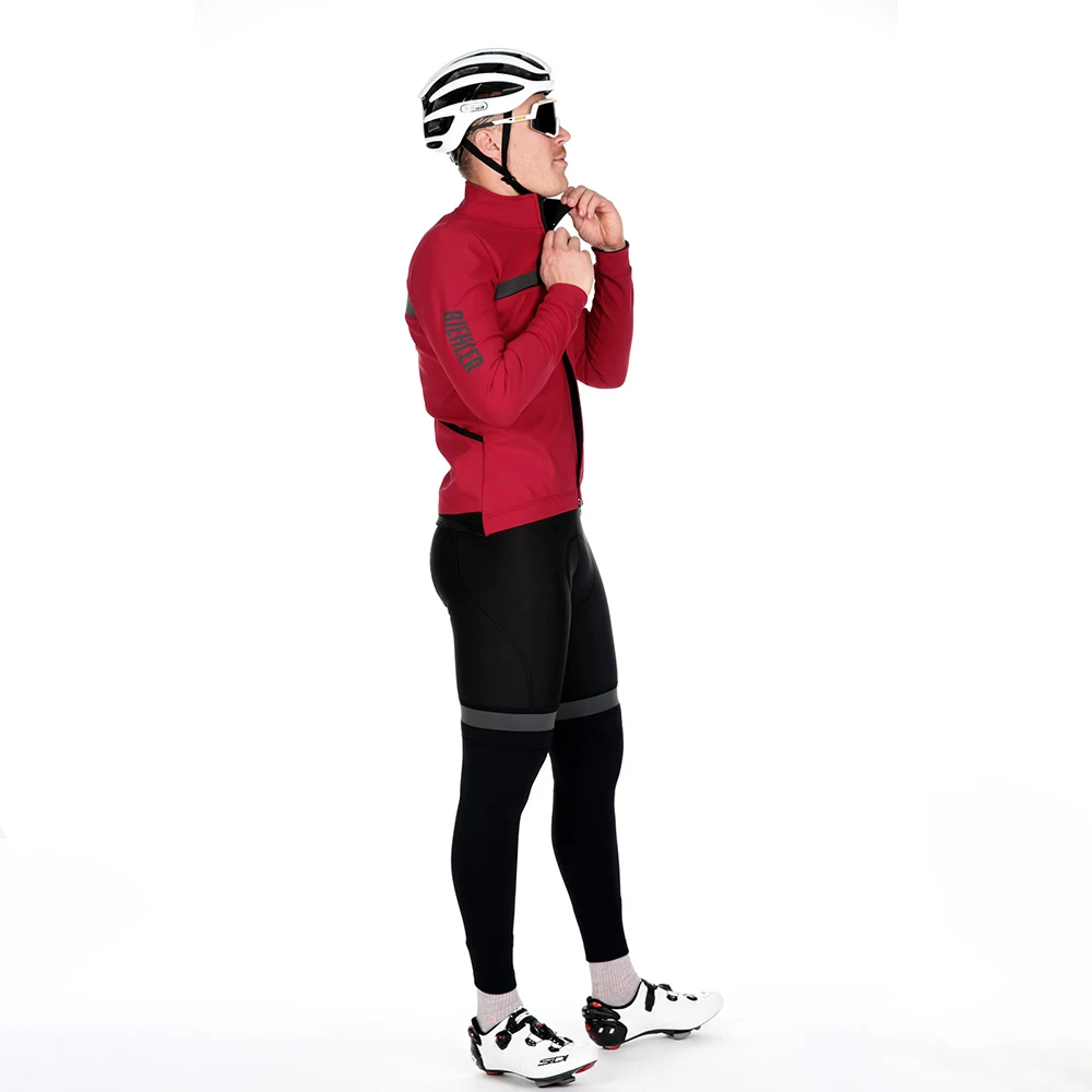 2022 BIEHLER Winter Thermal Fleece Cycling Jersey Set Men Winter Bicycle Long Sleeve Suit Bib Pants Clothes Bike Sportswear Warm