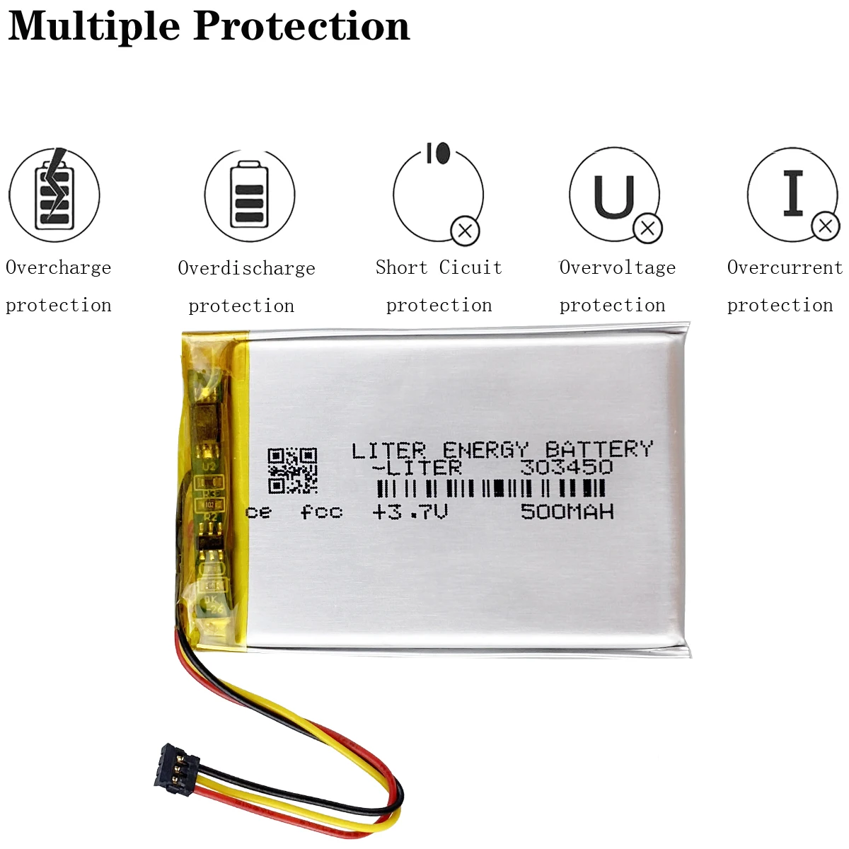 303450 3.7V 500mAh li Polymer Replacement Battery for master 533-000088 wireless mouse