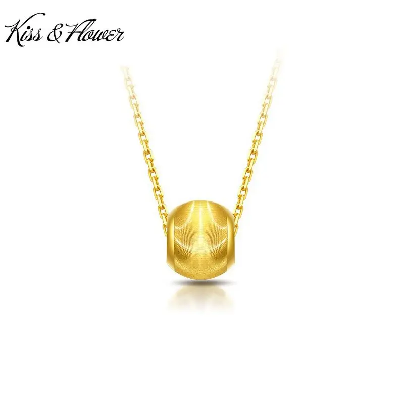 KISS&FLOWER PD10 Fine Hot Jewelry Wholesale Fashion Woman Girl Birthday Wedding Gift CatEye Bead 24KT Gold Pendant Charm NOCHAIN