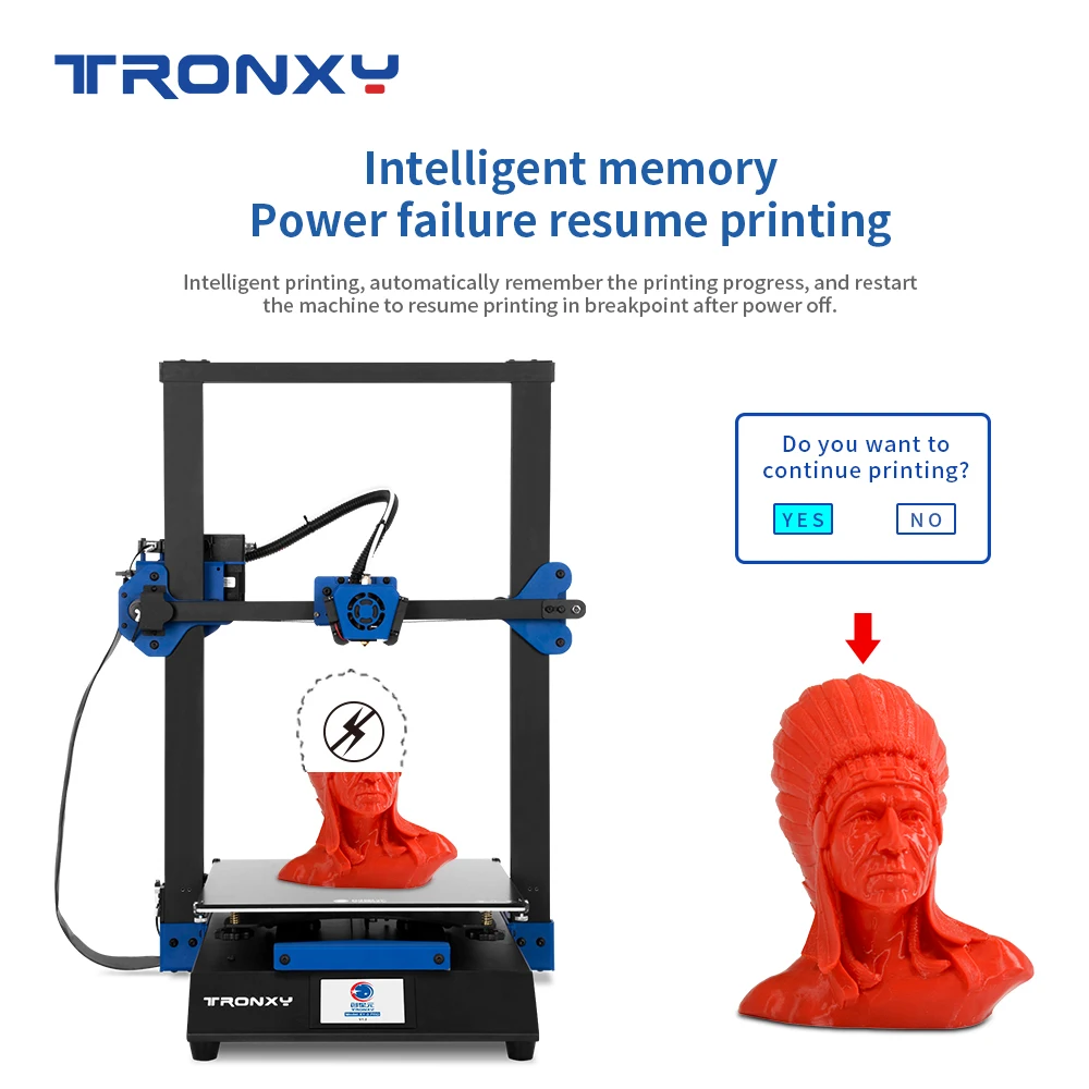 Imagem -03 - Pro Retomar a Falha de Energia Treliça Vidro Impressora 3d Kit Faça Você Mesmo com Alta Precisão Ultra-silencioso Função de Detecção de Filamento Inteligente Xy3