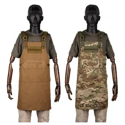 12 Pockets Camouflage Vest Apron Men Women Outdoor Clothes Accessories Camping Picnic Garden Work Apron Wear-resisting