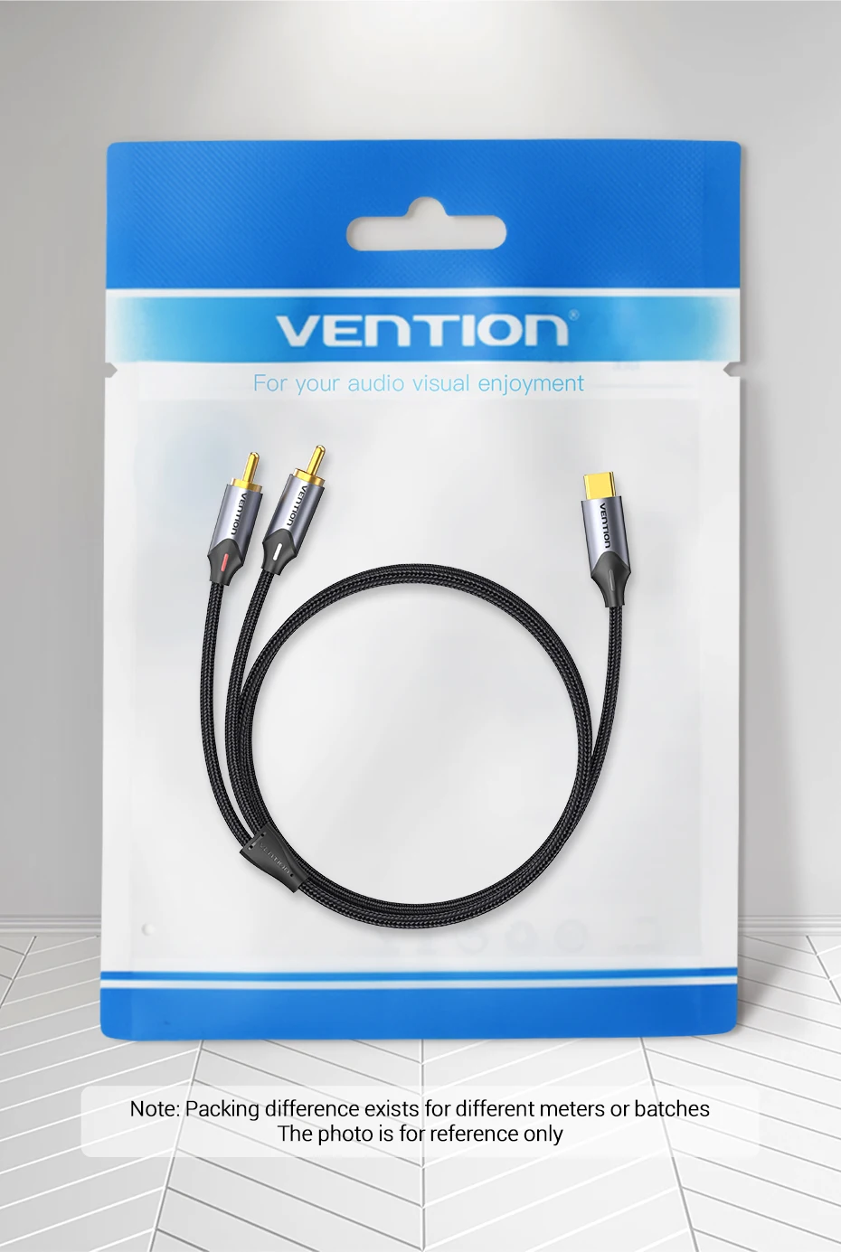 Tions USB C zu RCA Audio Kabel Typ C zu 2 RCA Kabel für Lautsprecher Verstärker Huawei Xiaomi Laptop 1m 2m 3m USB C Splitter RCA Y – Detail 13