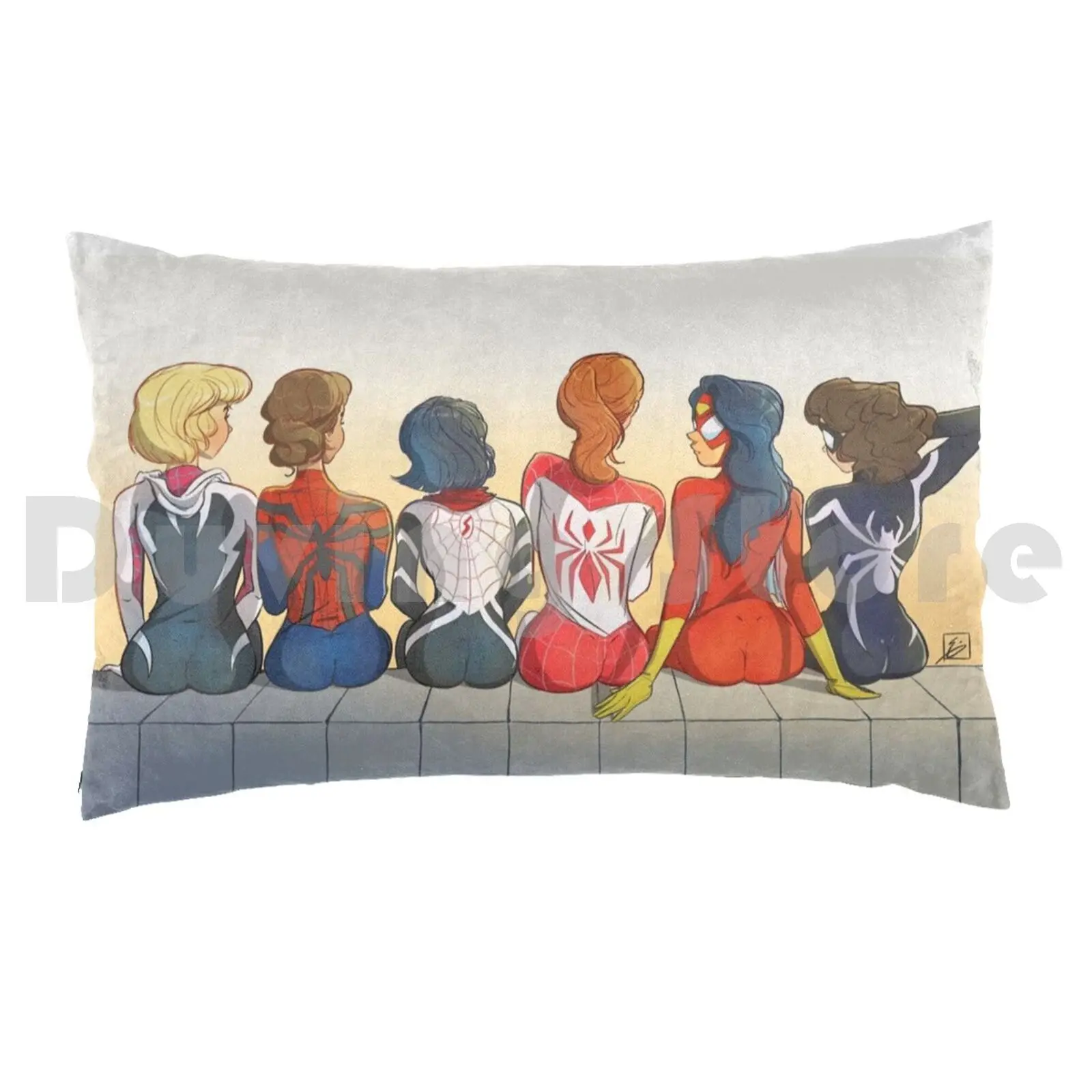 Spider Girls Back CatalogPillow case Spiderverse Spidergirls Spider Gwen Spidergwen Gwen Stacy Spider