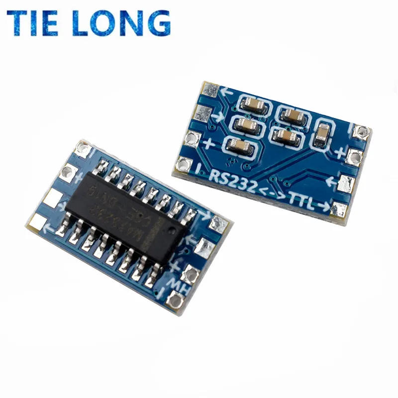 TIELONG 10pcs/lot mini RS232 MAX3232 Levels to TTL level converter board serial converter board Dropshipping