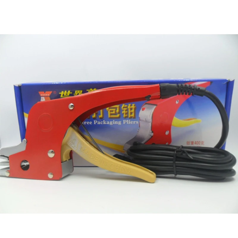 1PC 220V ไฟฟ้าสายรัดเครื่องมือเชื่อมอุปกรณ์ PP สายรัดคู่มือบรรจุเครื่องสําหรับกล่องซีล/บรรจุภัณฑ์/Packer