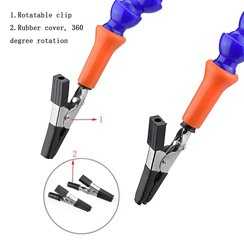 Morsa da banco morsetto da tavolo stazione di saldatura con 3 bracci flessibili Soldeirng supporto in ferro riparazione saldatura PCB strumento di terza mano proeti