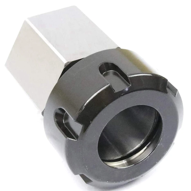 ER32 Collet Chucks Block Set of 2 Square and Hex Workholding Holder for CNC Lathe Engraving Machine