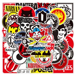 10/30/50PCS Rock Rock Band Sticker Graffiti impermeabile Skateboard Sticker personalizzato bagagli Laptop Sticker all'ingrosso