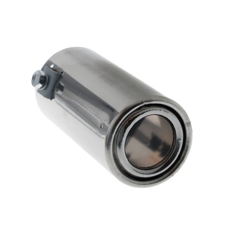 Universal Stainless Steel Car Rear Round Exhaust Pipe Tail Throat Muffler Tip Wholesale